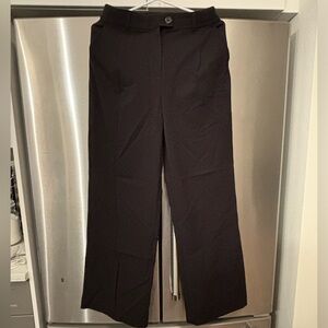 Black wide leg dress pants